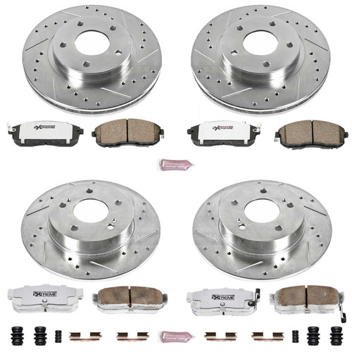 PowerStop K2704-26 - Power Stop 99-01 Nissan Maxima Front & Rear Z26 Street Warrior Brake Kit PowerStop K2704-26 - Power Stop 99-01 Nissan Maxima Front & Rear Z26 Street Warrior Brake Kit