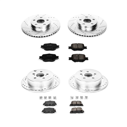 PowerStop K2315 - Power Stop 05-10 Scion tC Front & Rear Z23 Evolution Sport Brake Kit