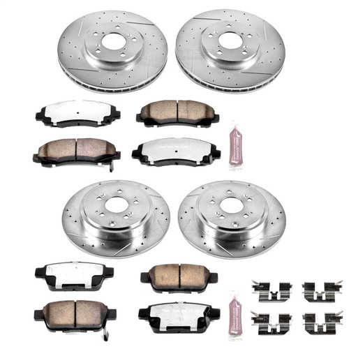 PowerStop K2430-36 - Power Stop 06-11 Honda Ridgeline Front & Rear Z36 Truck & Tow Brake Kit