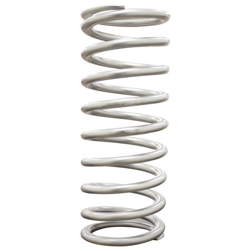QA1 12HT110 - 2-1/2in ID High Travel Spring - 12in Length x 110lbs/in - Silver Powder Coated