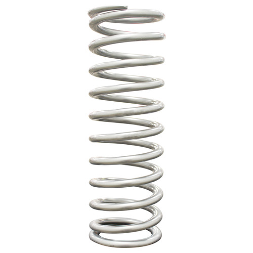 QA1 14HT130 - 2-1/2in ID High Travel Spring - 14in Length x 130lbs/in - Silver Powder Coated