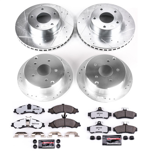 PowerStop K2889-26 - Power Stop 2004 Pontiac GTO Front & Rear Z26 Street Warrior Brake Kit
