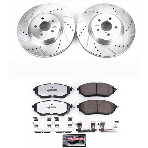 PowerStop K285-26 - Power Stop 14-18 Subaru Forester Front Z26 Street Warrior Brake Kit