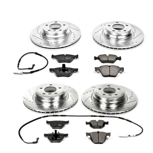 PowerStop K2886 - Power Stop 2006 BMW 330i Front & Rear Z23 Evolution Sport Brake Kit