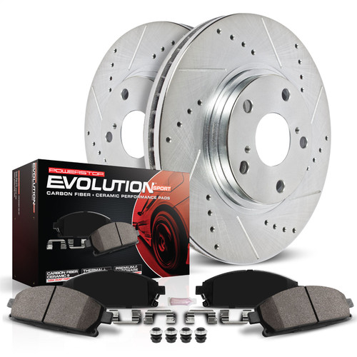 PowerStop K3137 - Power Stop 99-01 Nissan Maxima Front Z23 Evolution Sport Brake Kit