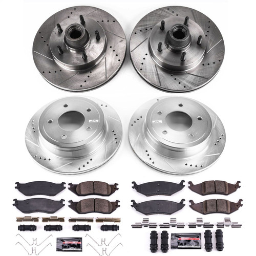 PowerStop K4021 - Power Stop 04-06 Ford E-150 Front & Rear Z23 Evolution Brake Kit