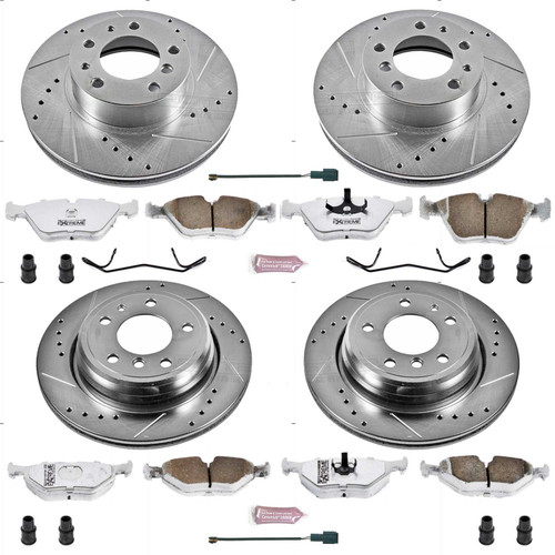 PowerStop K382-26 - Power Stop 94-95 BMW 540i Front & Rear Z26 Street Warrior Brake Kit PowerStop K382-26 - Power Stop 94-95 BMW 540i Front & Rear Z26 Street Warrior Brake Kit