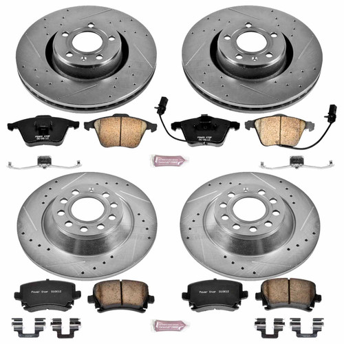 PowerStop K4066 - Power Stop 05-11 Audi A6 Front & Rear Z23 Evolution Sport Brake Kit