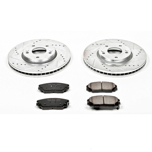 PowerStop K4647 - Power Stop 06-10 Hyundai Sonata Front Z23 Evolution Sport Brake Kit