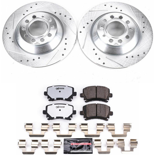 PowerStop K4625-26 - Power Stop 05-11 Audi A6 Rear Z26 Street Warrior Brake Kit