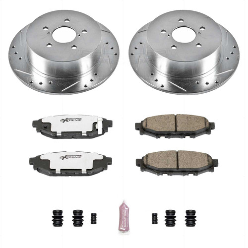 PowerStop K4632-26 - Power Stop 05-09 Subaru Legacy Rear Z26 Street Warrior Brake Kit