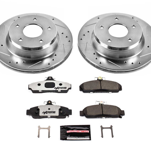 PowerStop K4810-26 - Power Stop 84-87 Chevrolet Corvette Front Z26 Street Warrior Brake Kit