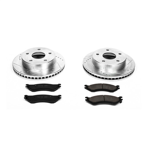 PowerStop K5143 - Power Stop 00-01 Dodge Ram 1500 Front Z23 Evolution Sport Brake Kit