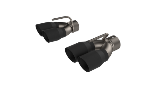 QTP 430115TB - 2015-2023 Dodge Challenger 6.2/6.4L  Black Quad Tip Adapter