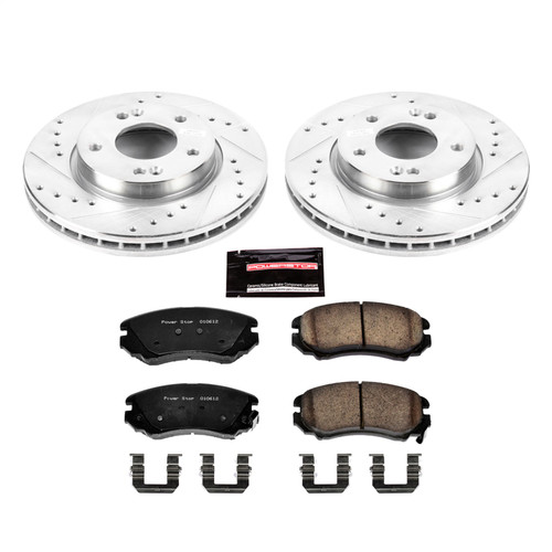 PowerStop K5291 - Power Stop 07-10 Hyundai Elantra Front Z23 Evolution Sport Brake Kit