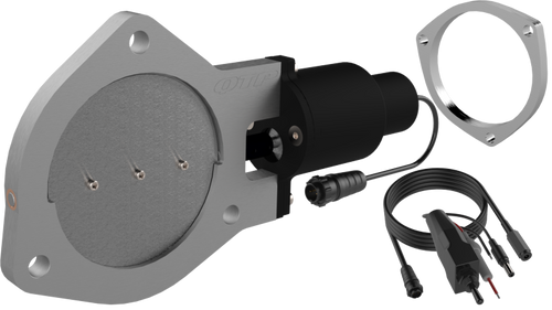 QTP QTEC40F - 4in Bolt-On QTEC Electric Cutout Valve w/Flange - Single