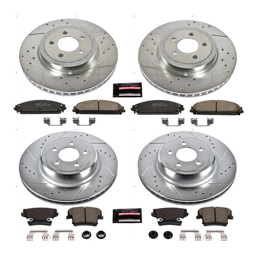 PowerStop K5457 - Power Stop 06-14 Dodge Charger Front & Rear Z23 Evolution Sport Brake Kit PowerStop K5457 - Power Stop 06-14 Dodge Charger Front & Rear Z23 Evolution Sport Brake Kit