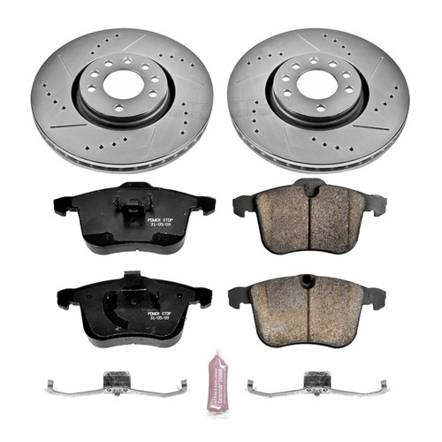 PowerStop K5349 - Power Stop 06-11 Saab 9-3 Front Z23 Evolution Sport Brake Kit