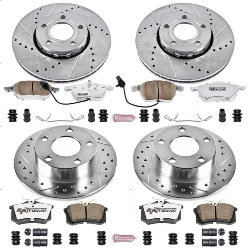 PowerStop K532-26 - Power Stop 98-01 Audi A6 Quattro Front & Rear Z26 Street Warrior Brake Kit