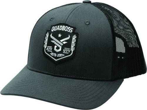 QuadBoss 155330 - Barbwire Hat Grey Snap