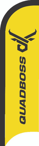 QuadBoss 155352 - 11ft Sail Flag Yellow