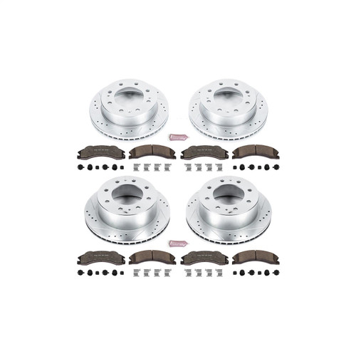 PowerStop K5561-36 - Power Stop 2011 Chevrolet Silverado 2500 HD Front & Rear Z36 Truck & Tow Brake Kit