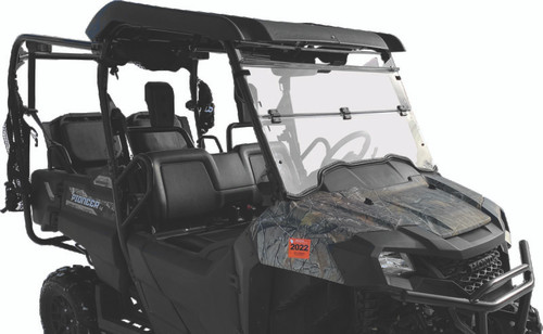 QuadBoss 375782 - 14-22 Honda SXS700 Pioneer 700 Windbreak Folding Windshield
