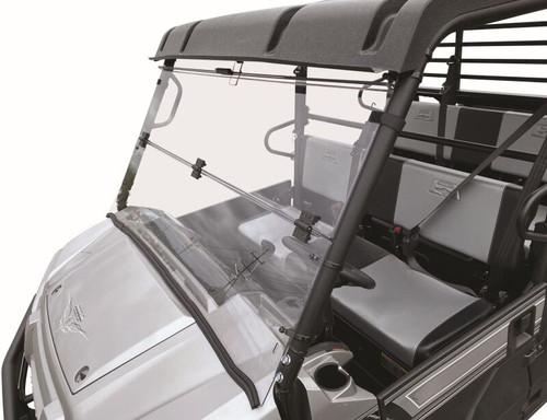 QuadBoss 375787 - 16-22 Kawasaki KAF820 Mule Pro-DX Windbreak Folding Windshield