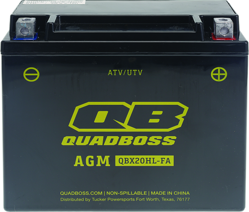 QuadBoss 401385 - Maintenance-Free AGM Battery QBX20HL-FA