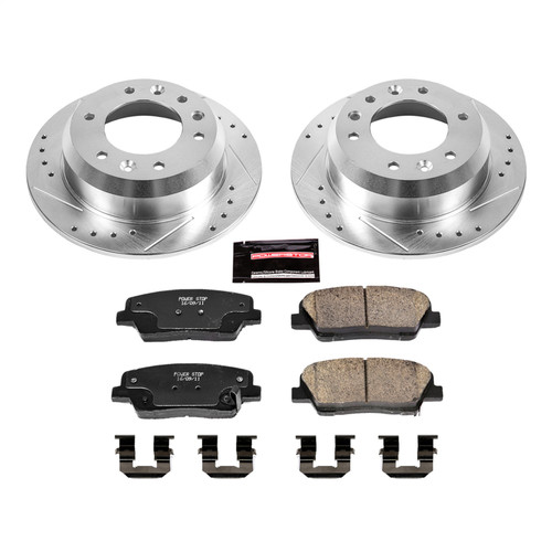 PowerStop K5906 - Power Stop 07-08 Hyundai Entourage Rear Z23 Evolution Sport Brake Kit