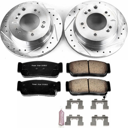 PowerStop K5910 - Power Stop 07-09 Kia Sorento Rear Z23 Evolution Sport Brake Kit