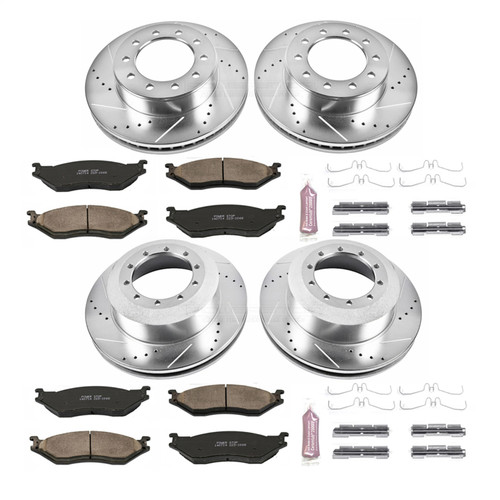 PowerStop K5965 - Power Stop 05-16 Ford F-550 Super Duty Front & Rear Z23 Evolution Brake Kit
