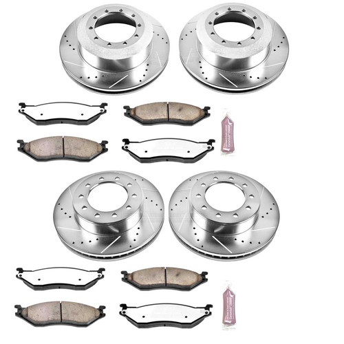PowerStop K5965-36 - Power Stop 05-16 Ford F-550 Super Duty Front and Rear Z36 Truck & Tow Brake Kit