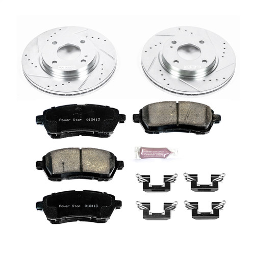 PowerStop K5969 - Power Stop 11-19 Ford Fiesta Front Z23 Evolution Sport Brake Kit