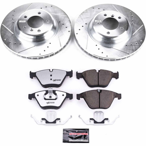PowerStop K6055-26 - Power Stop 2011 BMW 335d Front Z26 Street Warrior Brake Kit