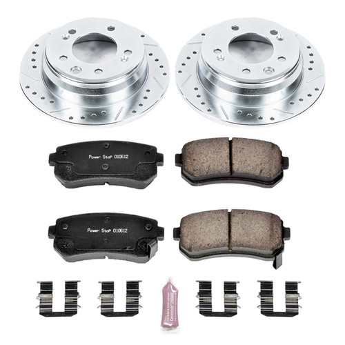 PowerStop K6093 - Power Stop 09-12 Hyundai Elantra Rear Z23 Evolution Sport Brake Kit