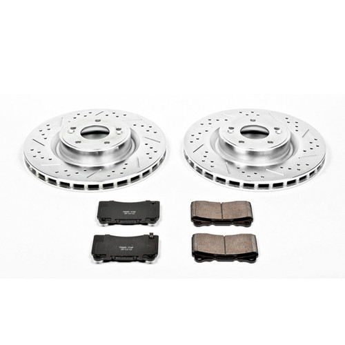 PowerStop K6166 - Power Stop 10-16 Hyundai Genesis Coupe Front Z23 Evolution Sport Brake Kit