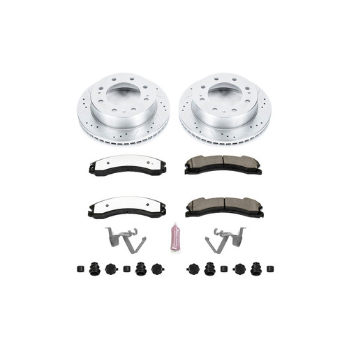 PowerStop K6258-36 - Power Stop 12-20 GMC Sierra 3500 HD Front Z36 Truck & Tow Brake Kit