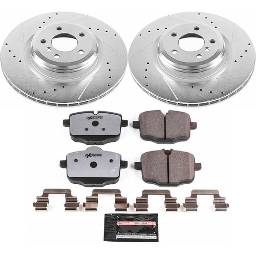 PowerStop K6416-26 - Power Stop 10-15 BMW 550i GT Rear Z26 Street Warrior Brake Kit