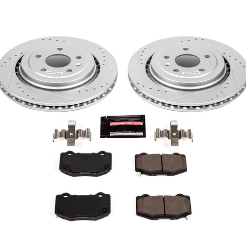 PowerStop K6530 - Power Stop 14-19 Chevrolet Corvette Rear Z23 Evolution Sport Brake Kit