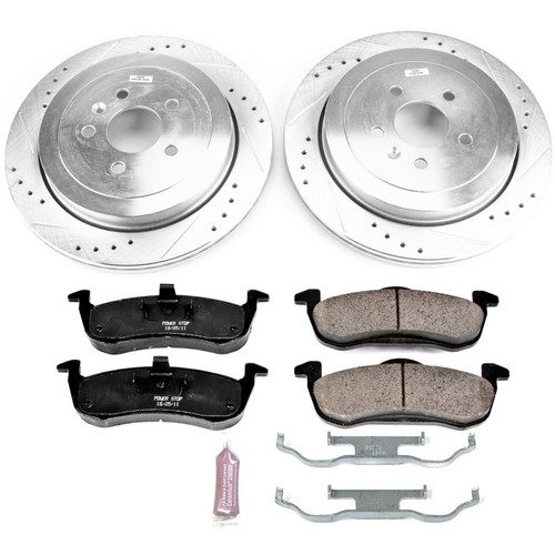 PowerStop K6819 - Power Stop 13-18 Lincoln MKT Rear Z23 Evolution Sport Brake Kit