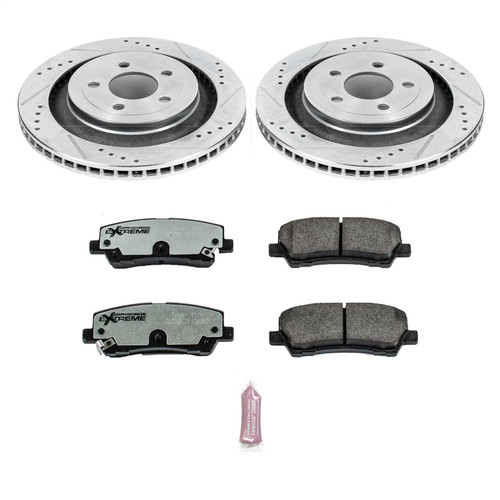 PowerStop K6812-26 - Power Stop 15-19 Ford Mustang Rear Z26 Street Warrior Brake Kit