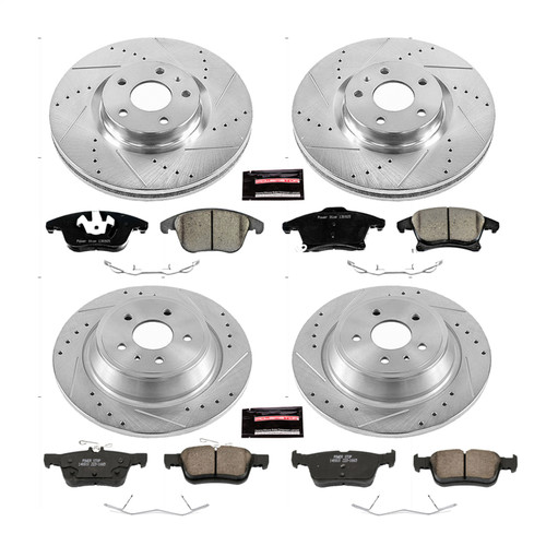 PowerStop K6815 - Power Stop 13-19 Ford Fusion Front & Rear Z23 Evolution Sport Brake Kit PowerStop K6815 - Power Stop 13-19 Ford Fusion Front & Rear Z23 Evolution Sport Brake Kit
