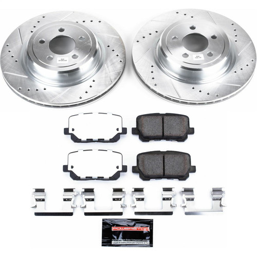 PowerStop K7052-26 - Power Stop 14-19 Dodge Charger Rear Z26 Street Warrior Brake Kit