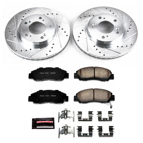 PowerStop K704 - Power Stop 97-01 Acura Integra Front Z23 Evolution Sport Brake Kit