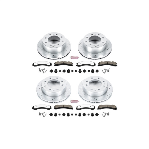 PowerStop K6992-36 - Power Stop 15-19 Chevrolet Silverado 2500 HD Front & Rear Z36 Truck & Tow Brake Kit