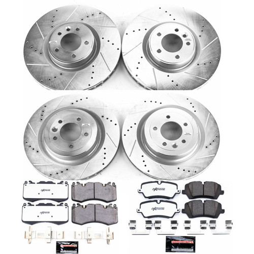 PowerStop K7101-36 - Z36 Truck and SUV Carbon-Fiber Ceramic Brake Pad and Drilled/Slotted Rotor Kit