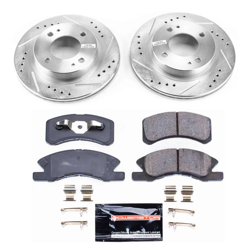 PowerStop K7217 - Power Stop 14-15 Mitsubishi Mirage Front Z23 Evolution Sport Brake Kit