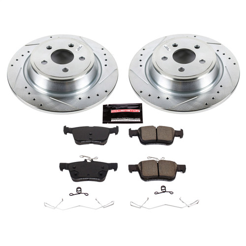 PowerStop K7417 - Power Stop 17-18 Lincoln Continental Rear Z23 Evolution Sport Brake Kit