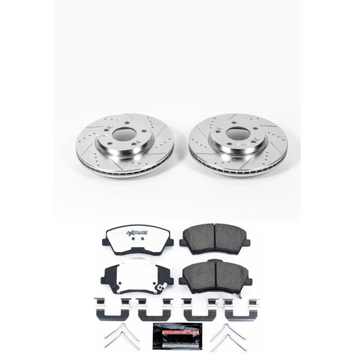 PowerStop K7370-36 - Power Stop 17-19 Hyundai Elantra Front Z36 Truck & Tow Brake Kit